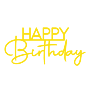 Топер "Happy Birthday" #1160