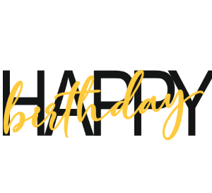 Топер "Happy Birthday" #1179